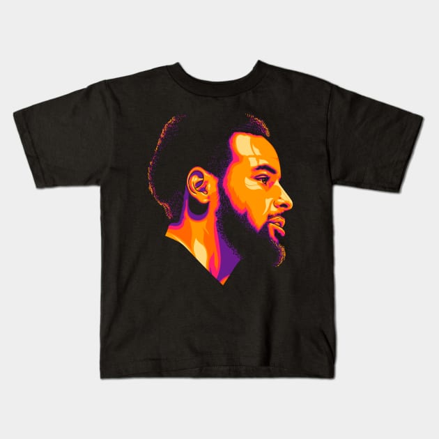 Stephen Curry Kids T-Shirt by lazartemarjun